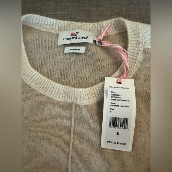 Vineyard Vines Crewneck Seaspun Cashmere Sweater Size: Small - Picture 3 of 7